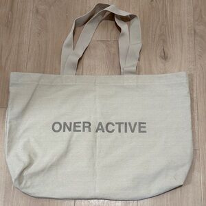 Oner Active Light Beige Canvas Tote
